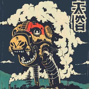 surreal  album  cover  robot  poster  hyper-realistic  screenprinting  symbolist  art  design 1060000