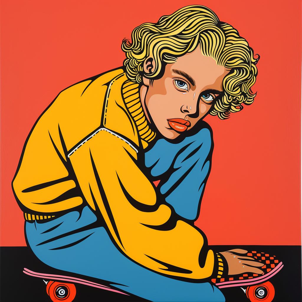 boy  skateboard  painting  action  youth  dynamic  adventure  stylized  sports  figurative 973840