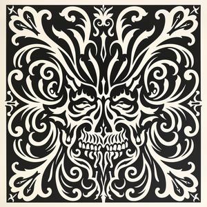 black  white  ornate  design  symmetrical  minimal  pattern  artnouveau  linocut  tattoo 1078986