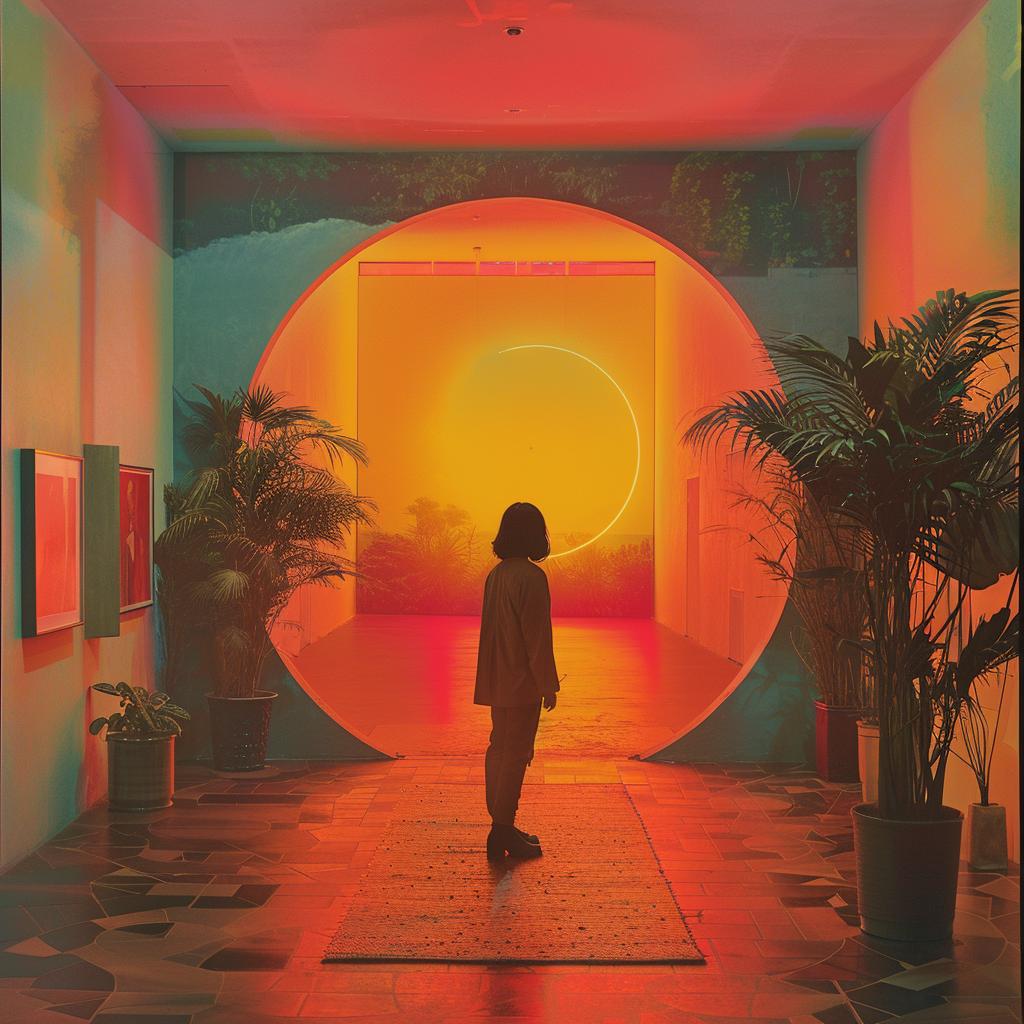 surreal  neon  lights  person  room  colorful  artistic  vibrant  bold  creative 962616