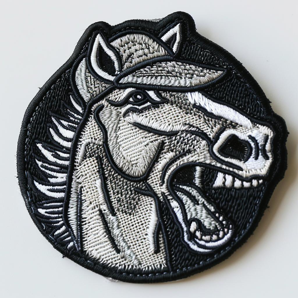 patch  horse  chenille  streetwear  angry  head  embroidery  design  minimal  culture 954953