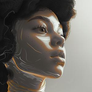 woman  afro  turtleneck  chromoluminosity  portrait  colorful  elegant  African  American  fashion 1039333