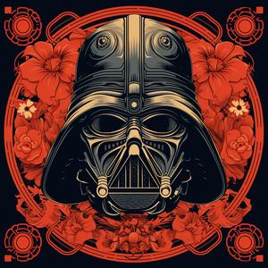قناع دارث فيدر من حرب النجوم، خلفية سوداء، مخلوق غريب، تصميم جرافيكي داكن، 1078608