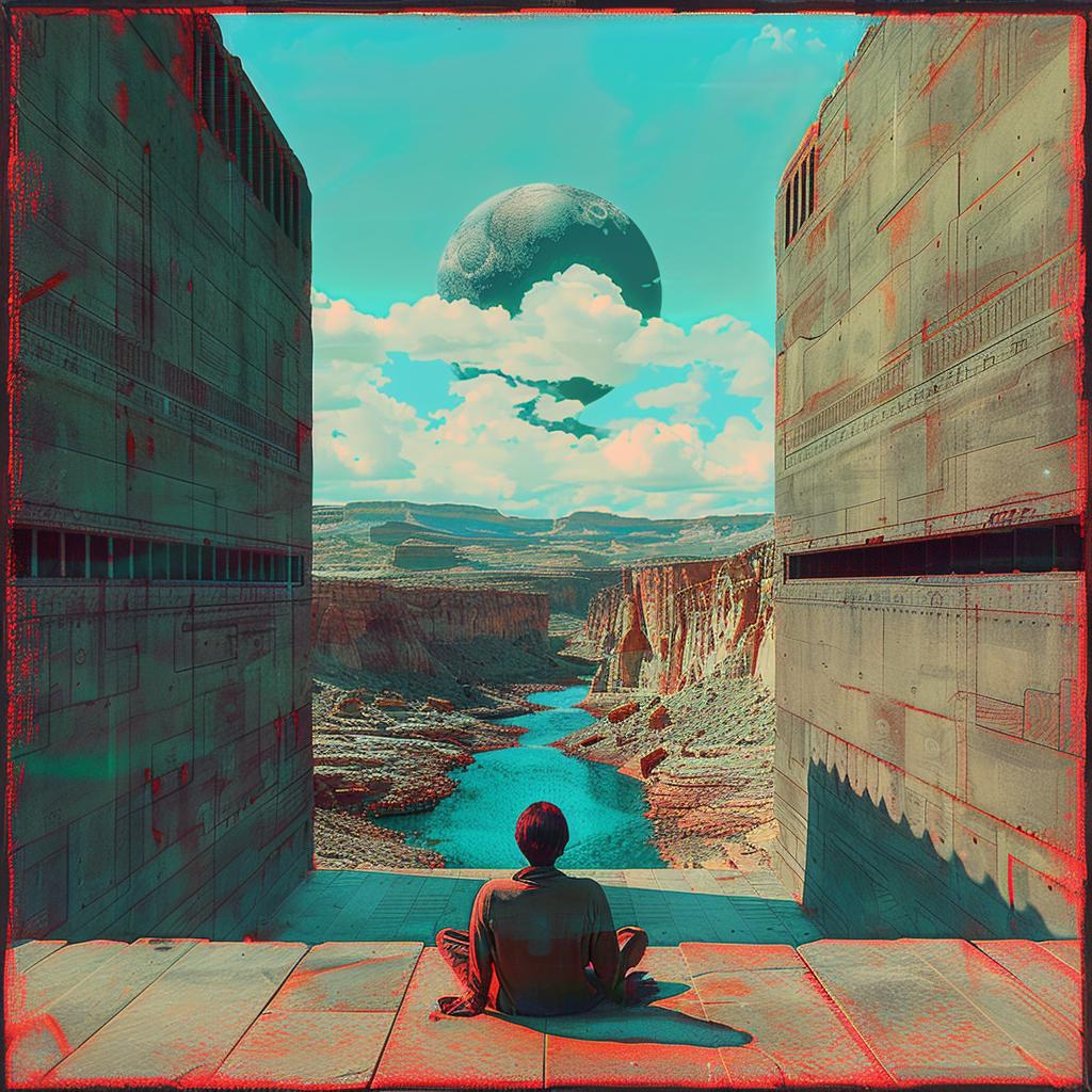 surreal  album  cover  spiritual  occult  technicolor  anaglyph  introspective  artwork  window 973955