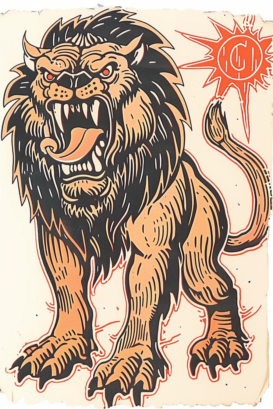 lion  image  snarling  poster  Todd  McFarlane  creature  artwork  upright  style 934306