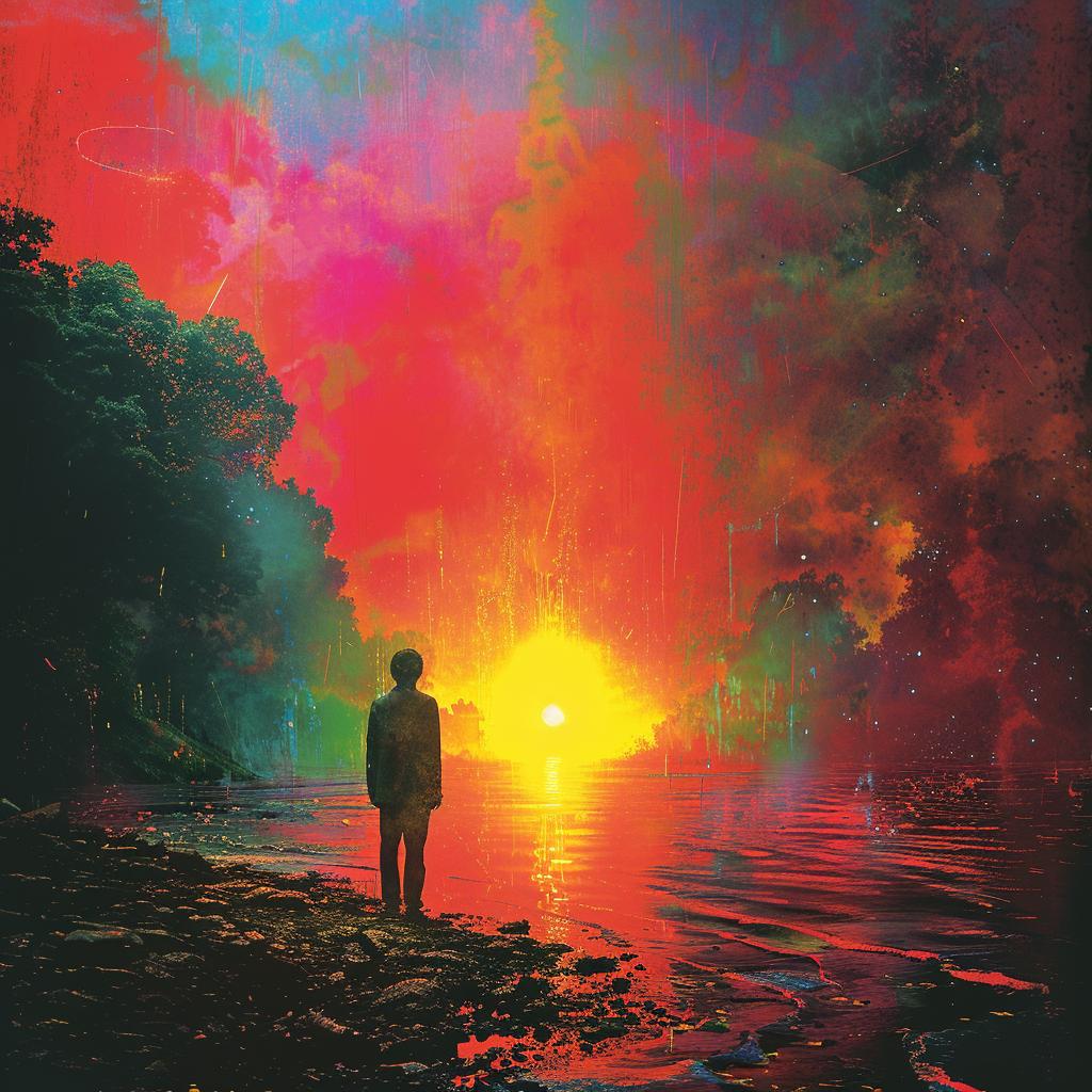 album  cover  man  sunset  colorful  lighting  creative  vivid  surreal  art 975244