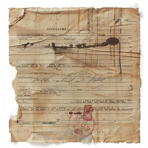 invoice  vintage  document  black  ink  red  stamp  aged  financial  receipt 1074983