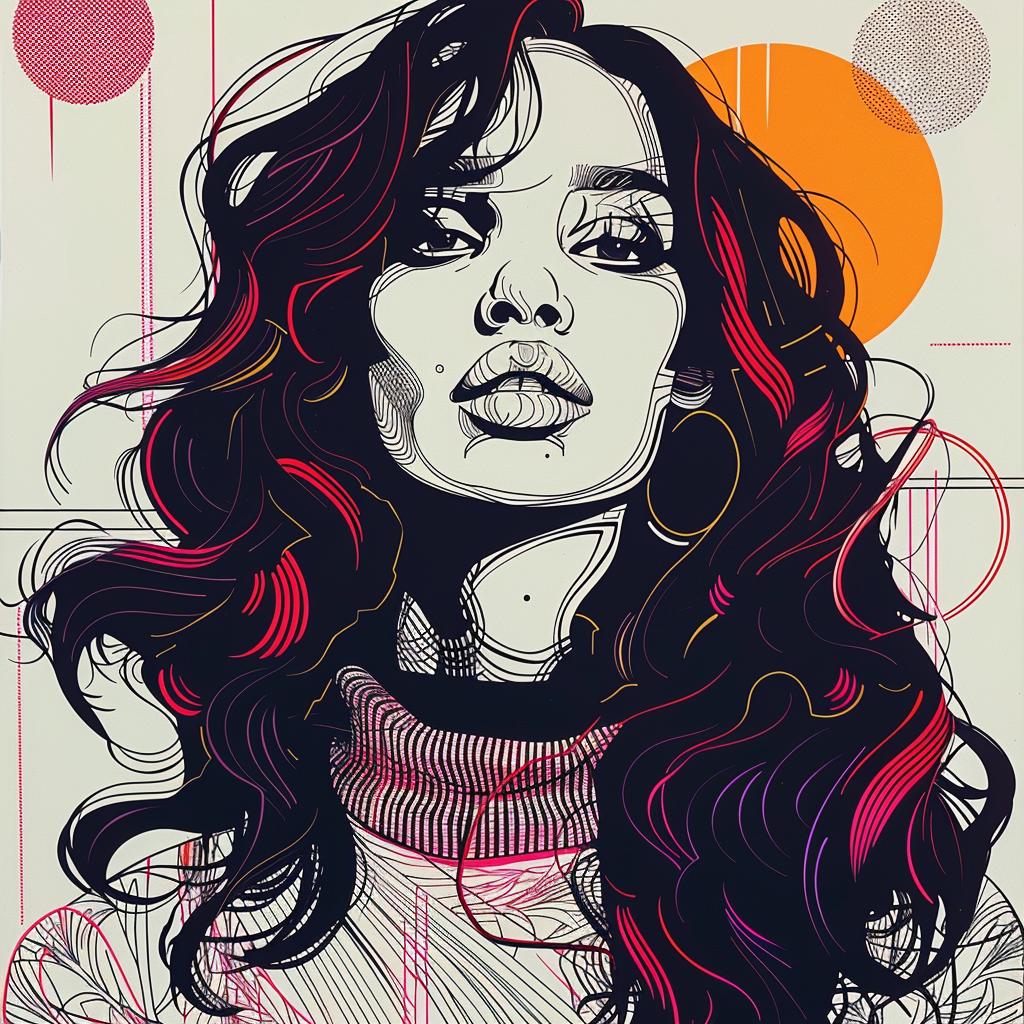 PopArt  Kerry  Washington  African-American  model  longhair  background  Troy  Brooks  woman 938995