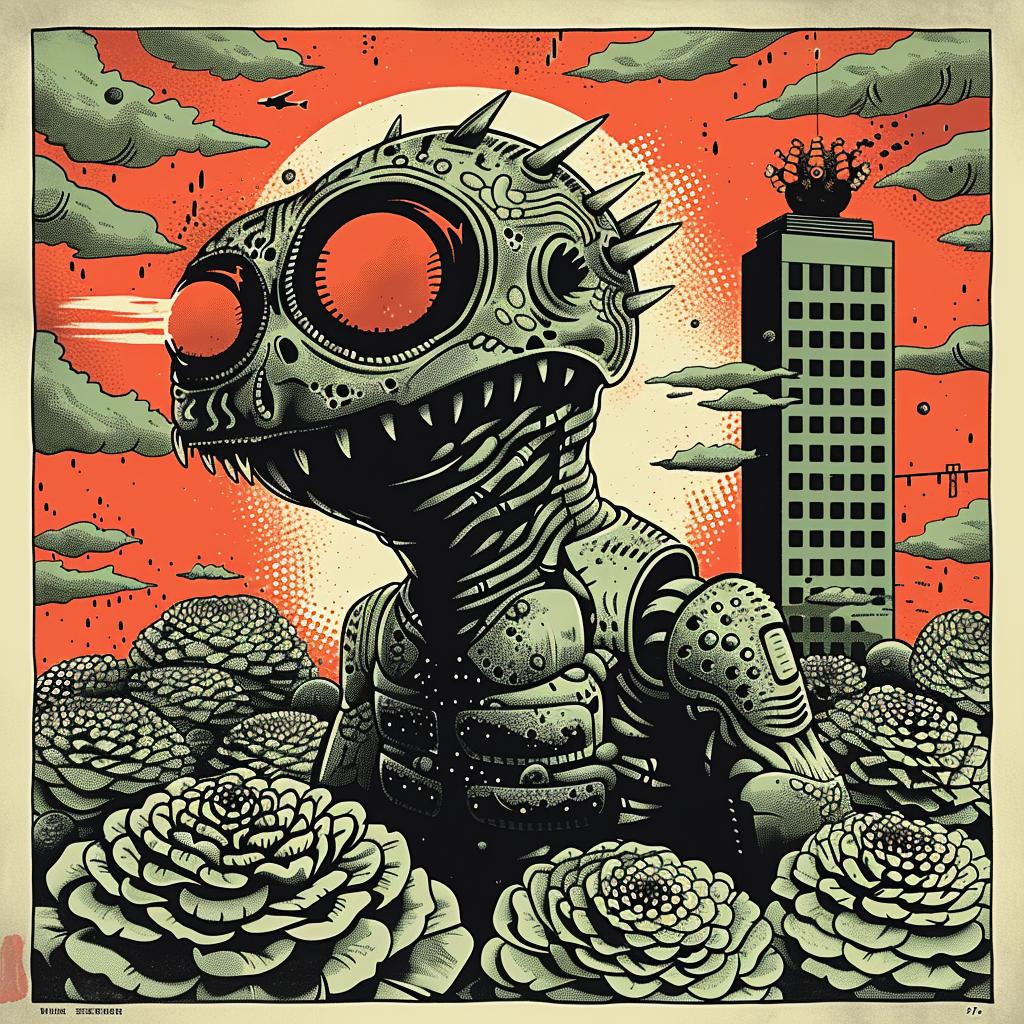 poster  monster  field  creature  art  design  graphic  illustration  nature  fantasy 946664