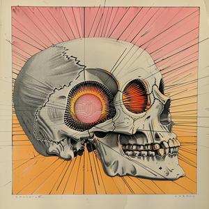 deathmetal  punk  minimalist  skull  sunburst  drawing  graphic  colorful  vibrant  conceptual 1037094
