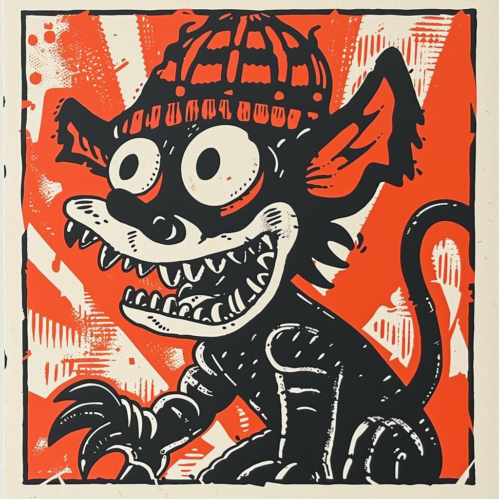 cartoon  devil  hat  poster  streetwise  simple  minimal  humor  culture  illustration 957331