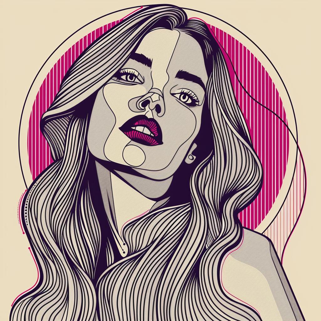 Pop  Art  woman  blonde  long  hair  illustration  pink  portrait  background 937100