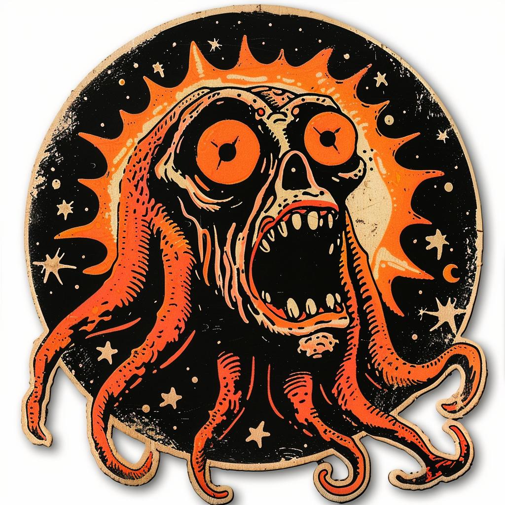 badge  design  octopus  occult  spiritual  terror  naturalistic  Butcher Billy  dark arts  white 926890