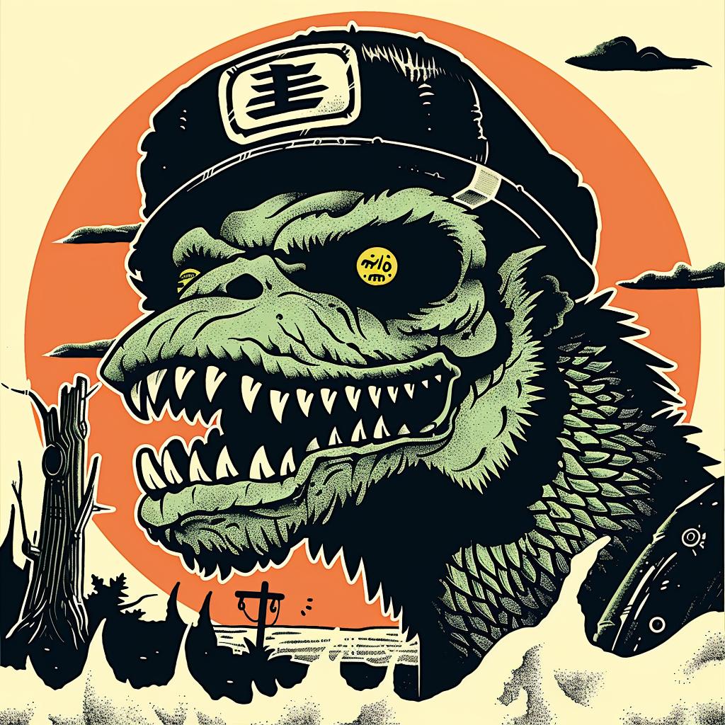 poster  monster  hat  skull  creature  artwork  graphic  colorful  illustration  fantasy 946202