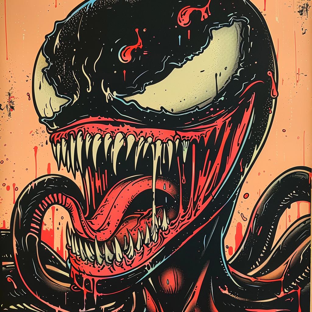 venom  art  print  McFarlane  comic  hero  illustration  dark  character  design 929720