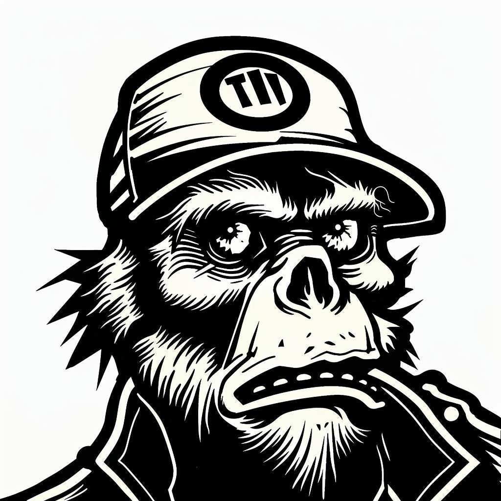 monkey  cap  cigarette  humor  playful  character  wildlife  illustration  art  smoke 939909