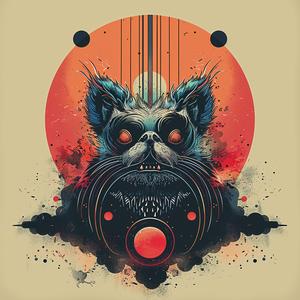 synthwave  symmetry  occult  floral  minimal  damask  bold  digital  art  badge 1038893