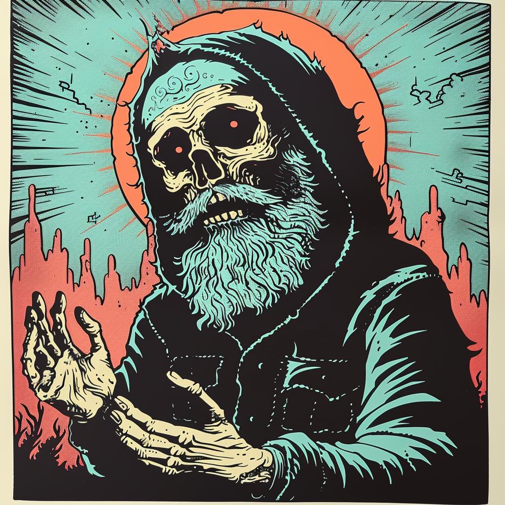 skeleton  knife  poster  dark  style  occult  spiritual  terror  graphic  naturalistic 925997
