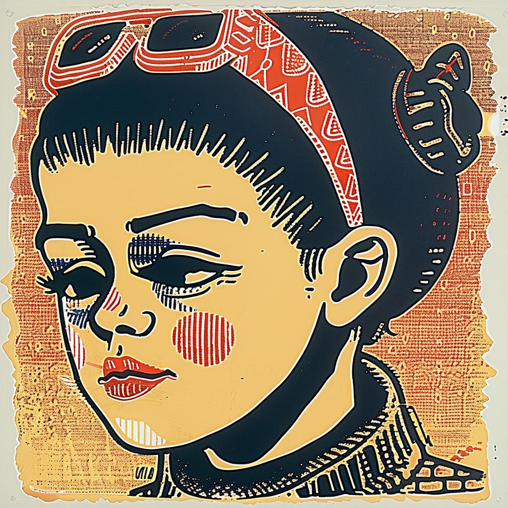 poster  girl  glasses  red  bow  artwork  design  fashion  youthful  playful 949430