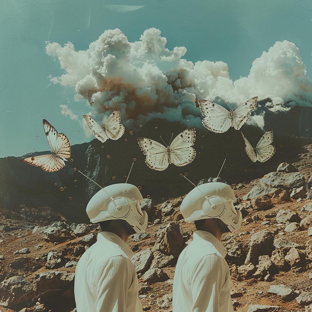 surreal  collage  butterflies  people  highcontrast  abstract  colorful  fantasy  art  imaginative 970885