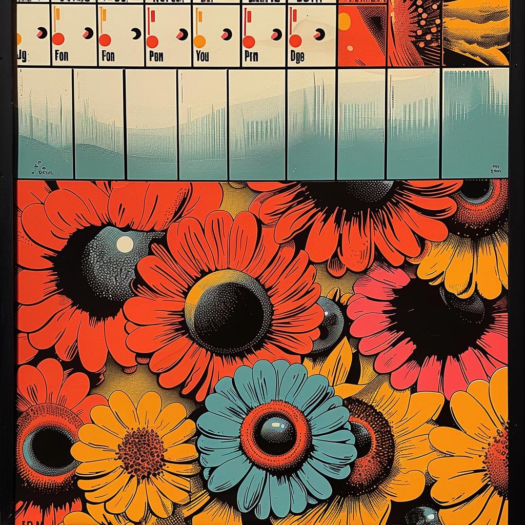flowers  playingcard  poster  graphic  collage  abstract  impressionism  Rauschenberg  flowerpunk  design 968019