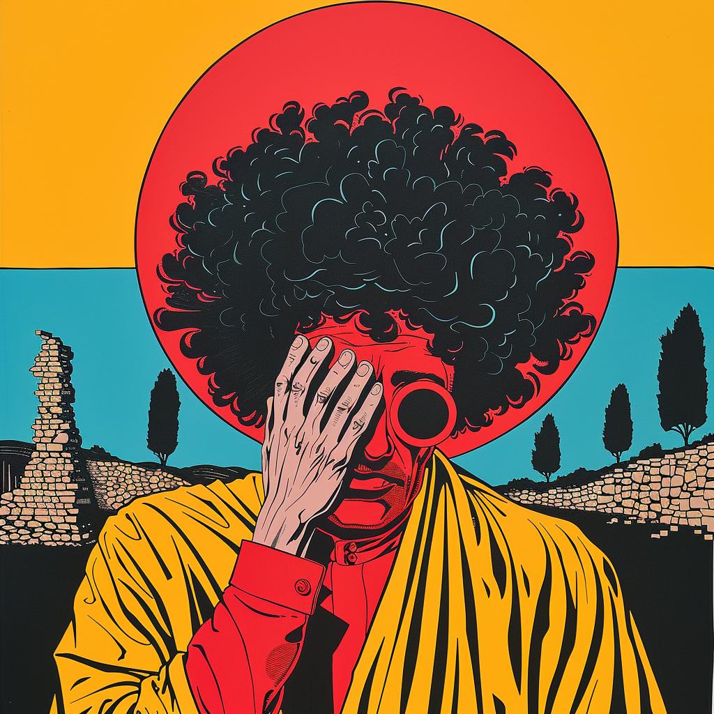 surreal  painting  man  afro  colorful  realistic  portrait  creative  artistic  unique 921815