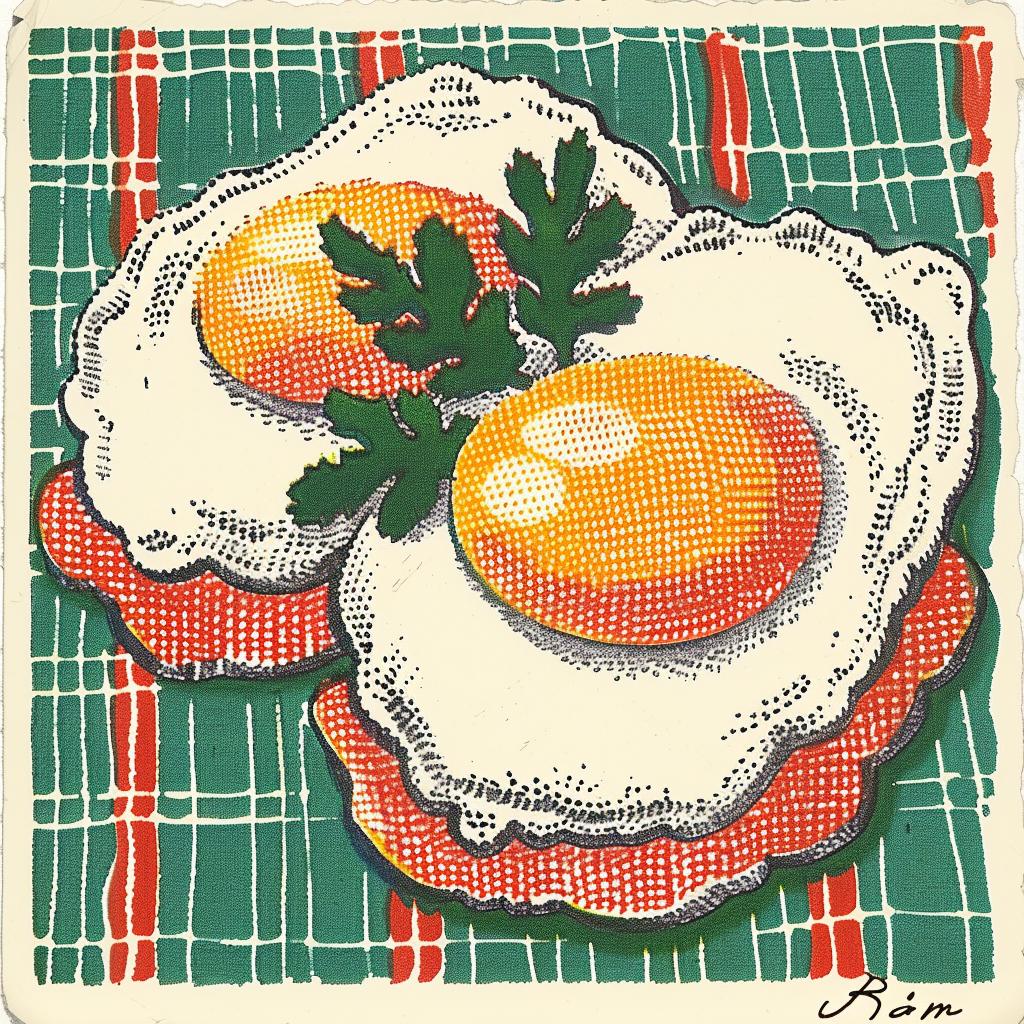 eggs  toast  vintage  surreal  lighting  glow  natural  volumetric  Art  design 962819