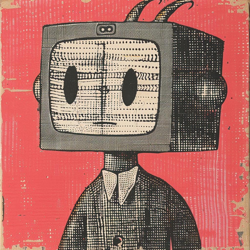 vintage  poster  cartoon  character  suit  tie  whimsical  design  creative  art 916973