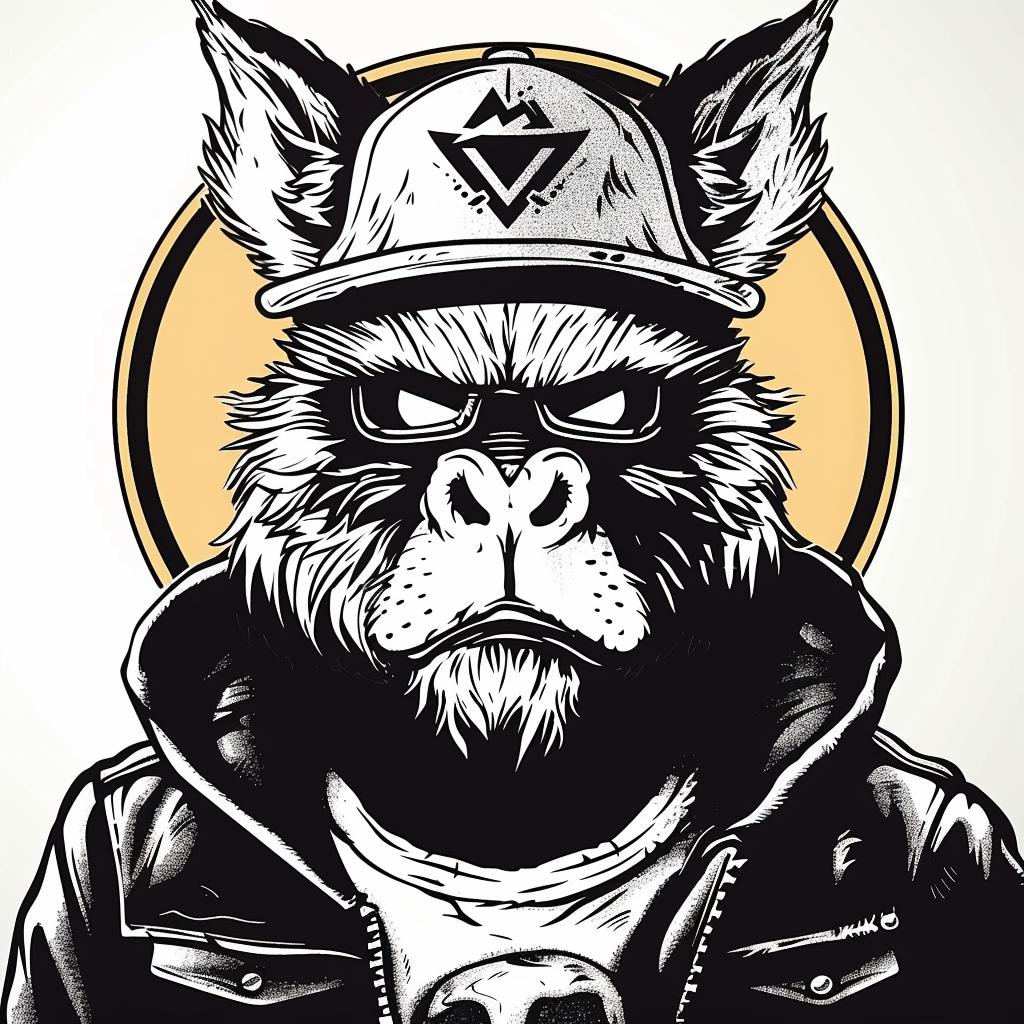 wolf  cap  jacket  animal  cartoon  stylized  humor  fun  fashion  whimsical 939980