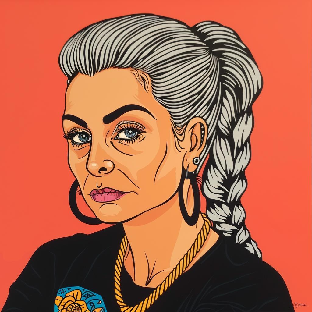 woman  portrait  braid  painting  expression  middle-aged  realism  style  artistic  character 972663