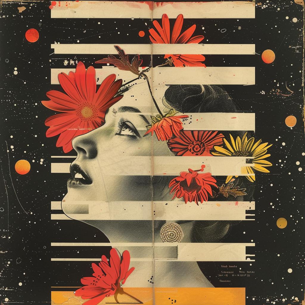 woman  flowers  hair  space  background  flowerpunk  collage  fantasy  colorful  surreal 940050