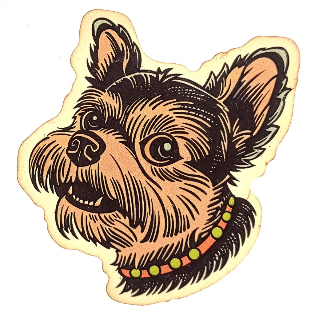dog  sticker  collar  pet  illustration  cute  design  white  background  art 942755