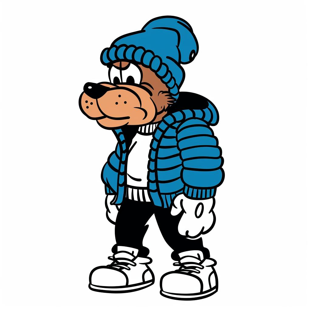 animal  cartoon  aggressive  streetwise  urban  minimal  hat  jacket  culture  character 958968