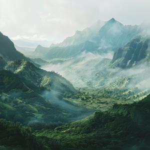 green  valley  mountains  trees  minimalistic  abstract  nature  peaceful  landscape  scenic 1038803