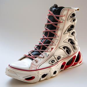 shoes  hybrid  lowtop  studio  photography  laces  red  white  design  Giger 1038144