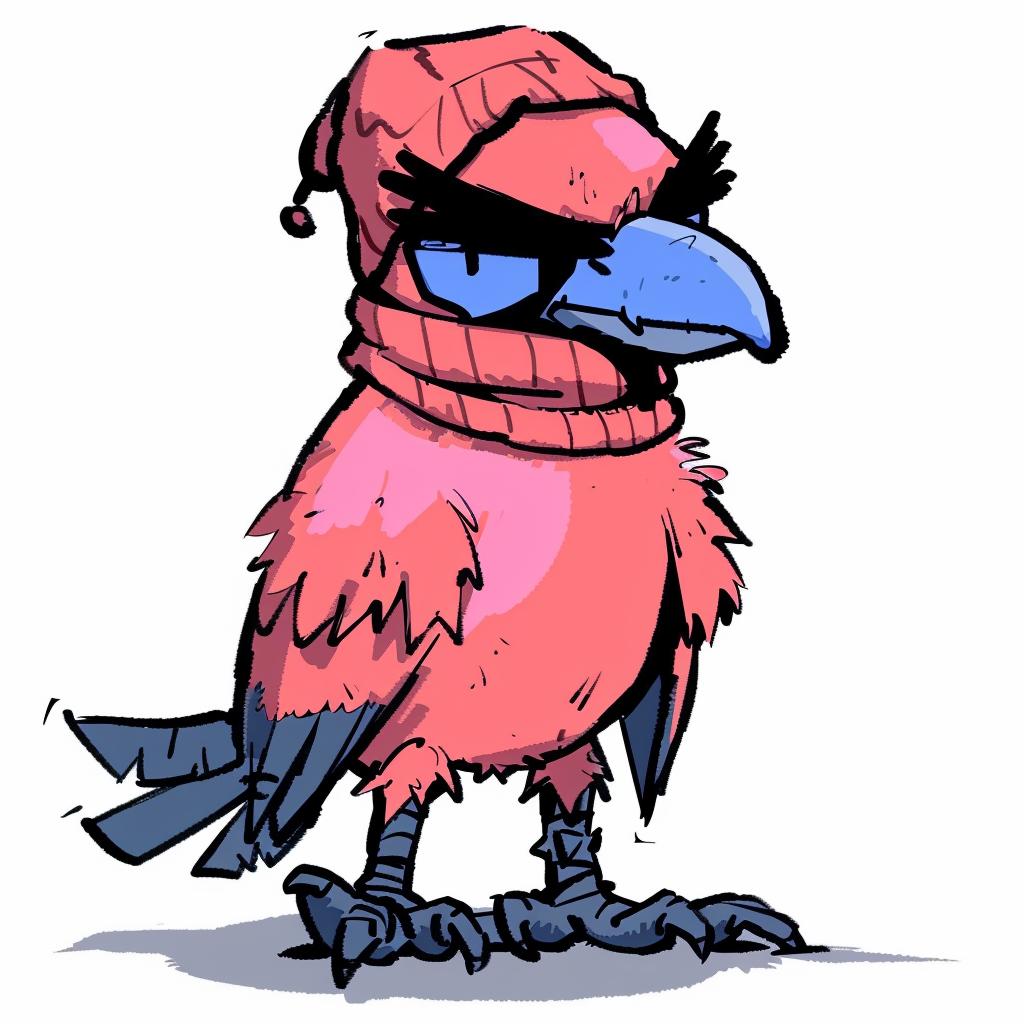 bird  anthropomorphic  scarf  hat  hip-hop  culture  street  minimal  cartoon  aggressive 959349