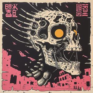 skull  chinese  character  poster  surreal  dark  art  graphic  illustration  design 1079971