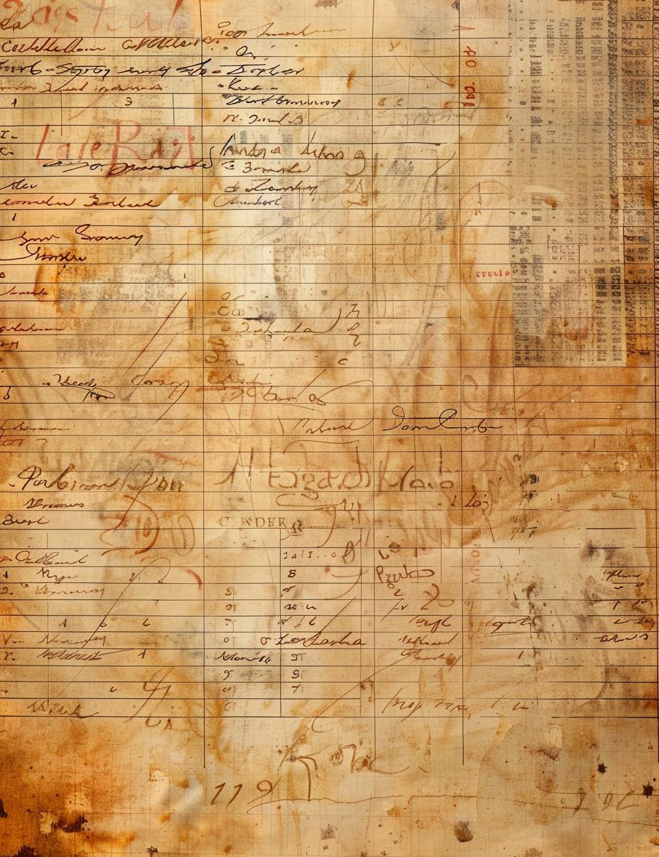 old  paper  writing  numbers  vintage  document  background  ledger  style  texture 962183