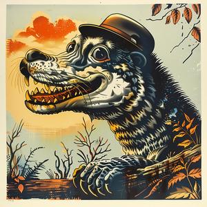 poster  dog  hat  chromolithography  art  design  colorful  whimsical  illustration  fun 1048544