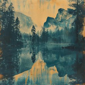 chromolithography  Yosemite  mountain  trees  water  landscape  nature  Ansel  Adams  scenery 1039473