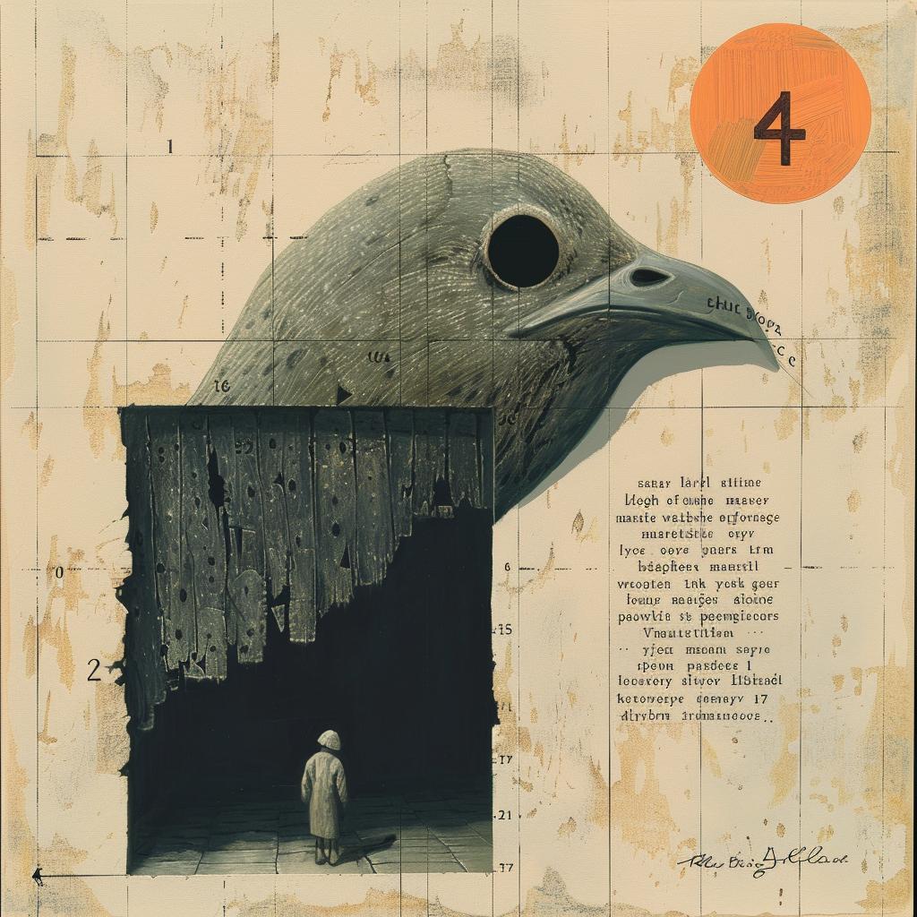 bird  person  poster  contemplative  artistic  colorful  abstract  naturalistic  expression  unique 975619