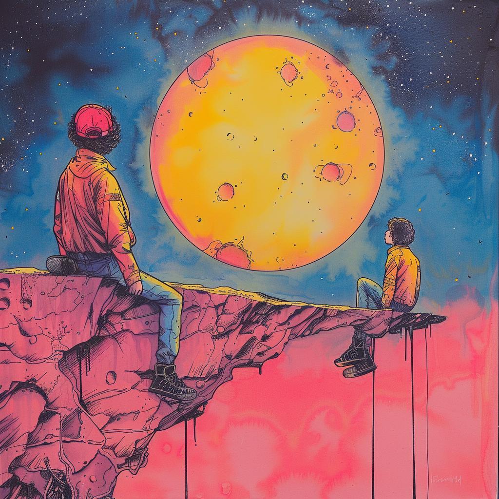 cliff  moon  twilight  romantic  serene  whimsical  peaceful  beautiful  dreamlike  nature 929616