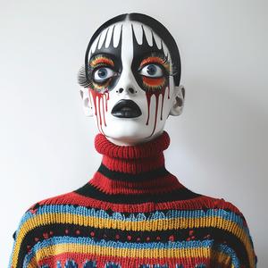 woman  sweater  colorful  makeup  popart  illustration  bold  dripping  art  modern 1073796