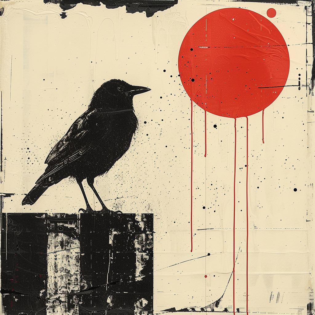 birds  wall  sun  crosshatching  abstract  Mid-Century  lines  painting  colors  stylistic 964884