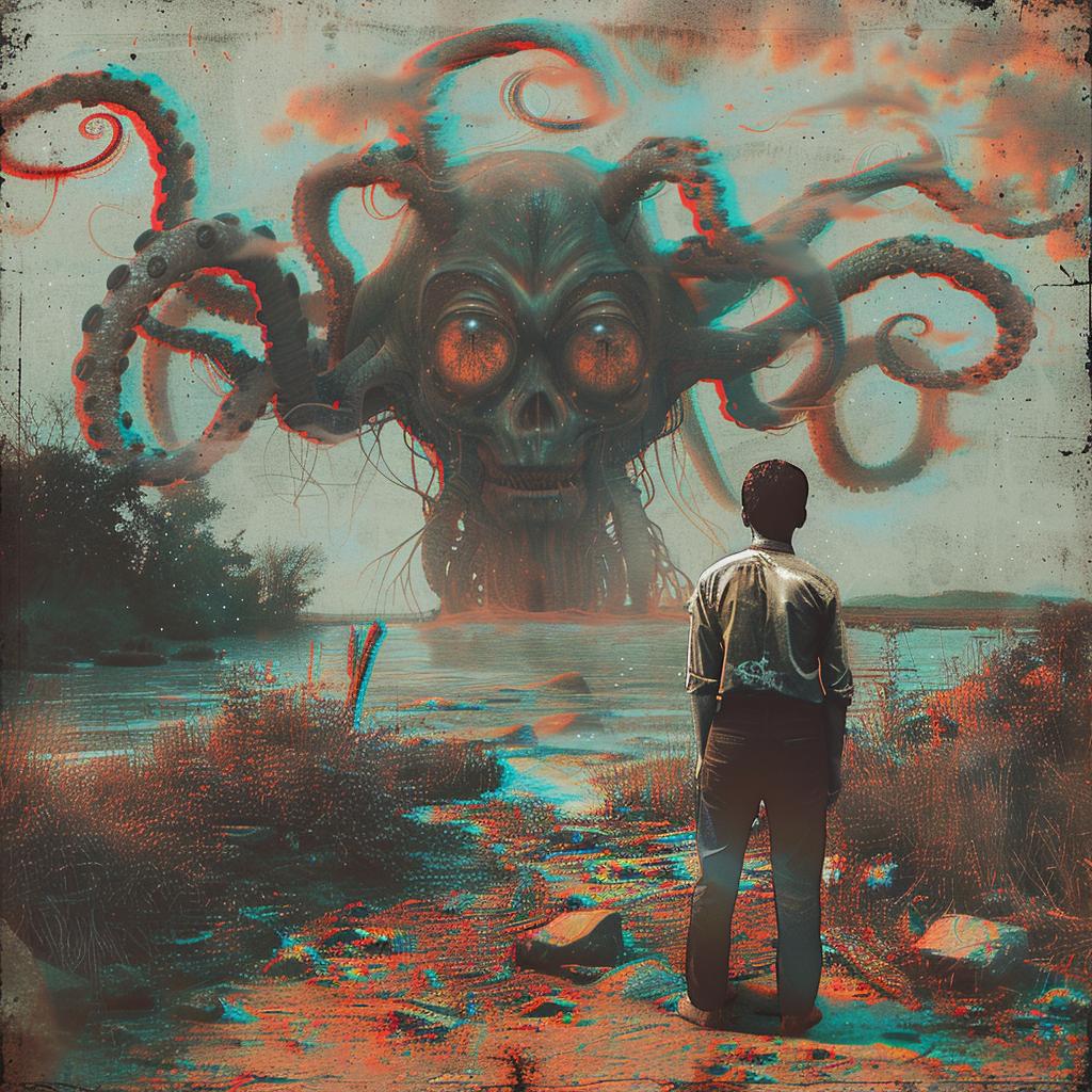 surreal  album  cover  anaglyph  spiritual  occult  colorful  introspective  naturalistic  terror 973933