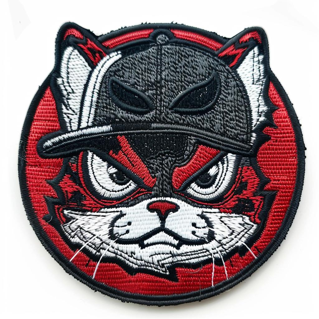 patch  streetwear  chenille  cat  baseball  hip-hop  animal  minimal  stylized  cool 961384