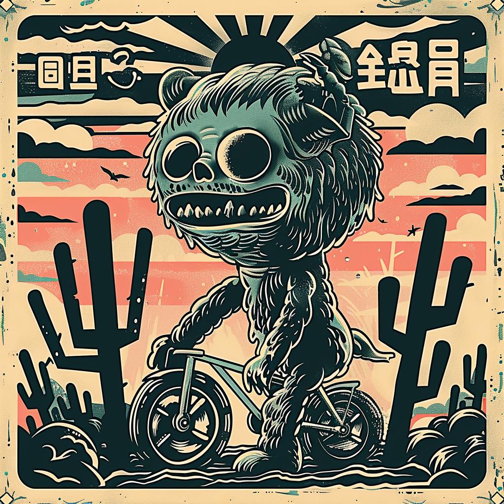 poster  cartoon  bear  bike  fun  playful  design  illustration  creative  art 946749