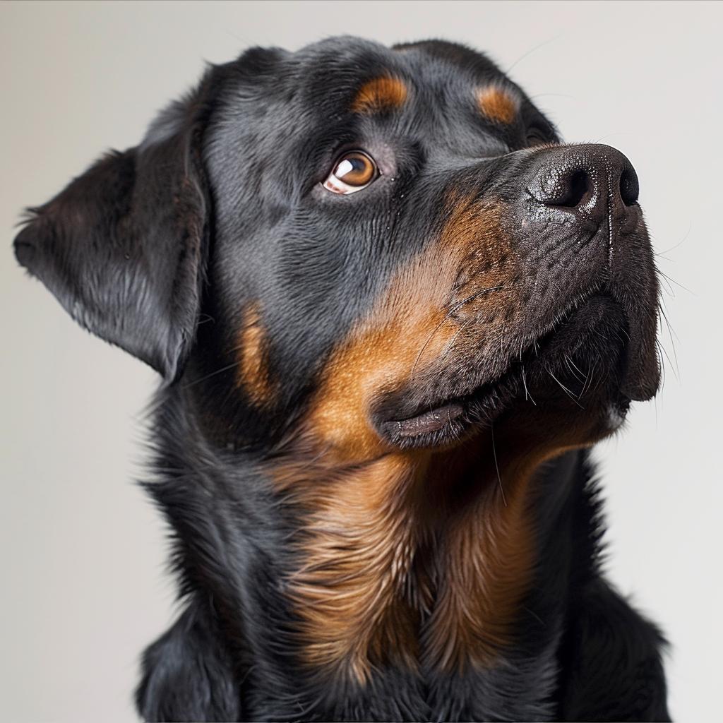 Rottweiler  painting  dog  pet  white  background  portrait  animal  looking  sky 942810