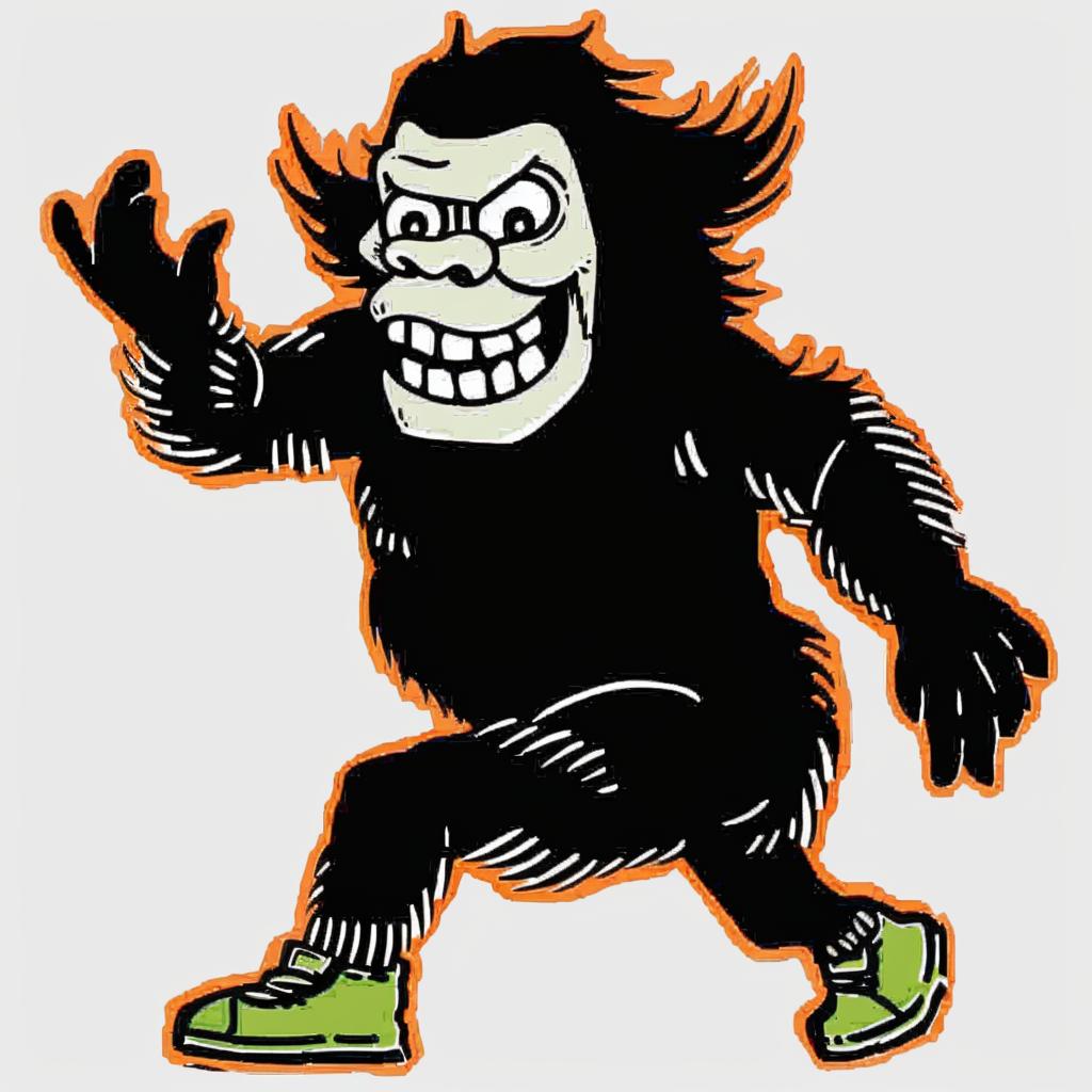 gorilla  cartoon  smile  humorous  character  playful  wildlife  friendly  exaggerated  funny 939843