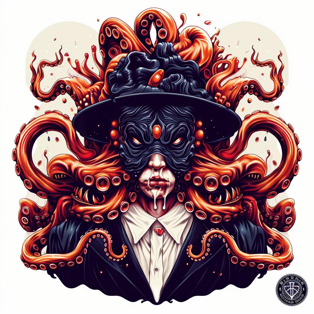 provocative  art  introspective  naturalistic  spiritual  terror  occult  dark  man  tentacles 933580